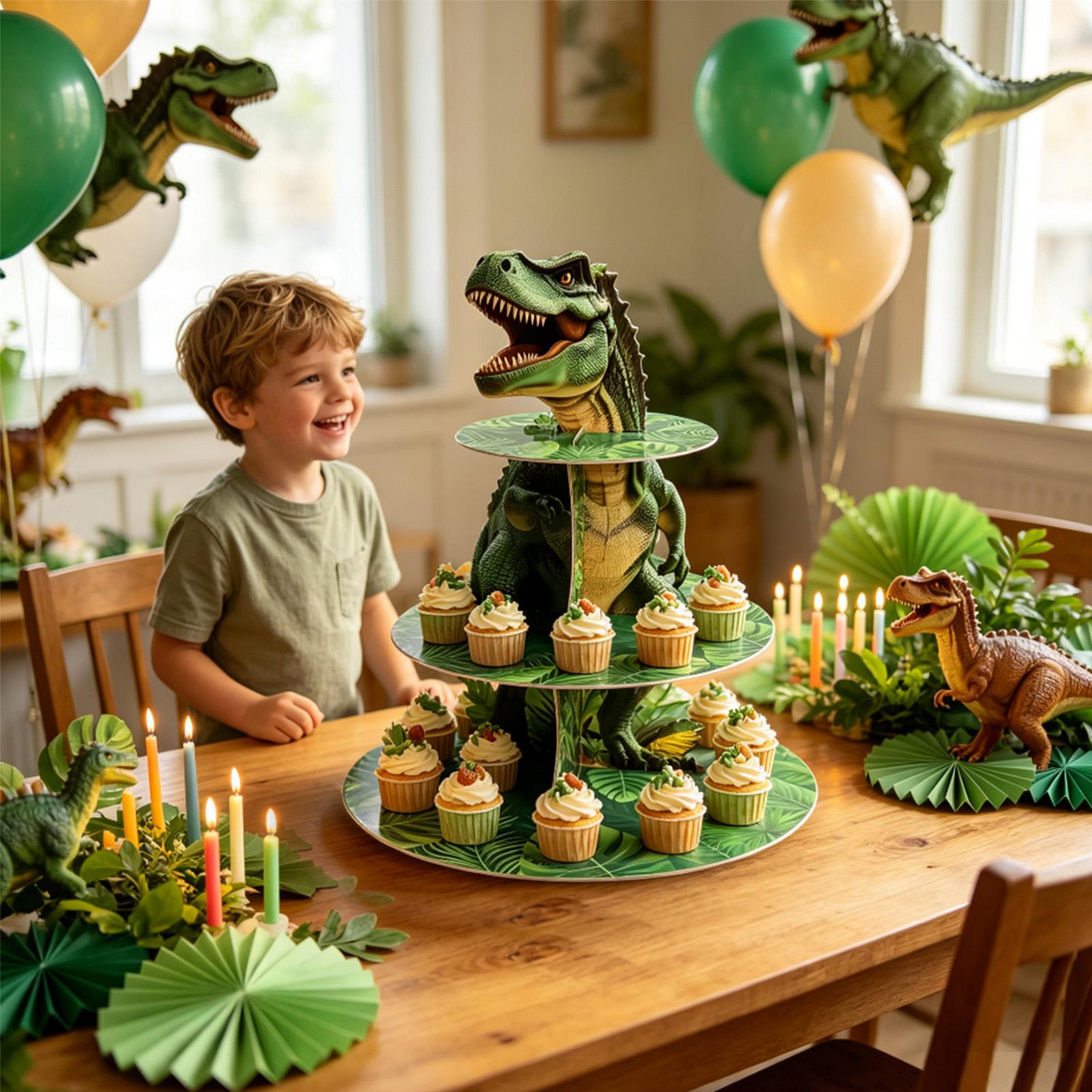 Cupcake Stand 3 Tiers Dinosaur - огляд і ціна Home Bar Set