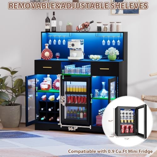 Mini Fridge Cabinet with Stora - огляд і ціна Home Bar And Cabinet
