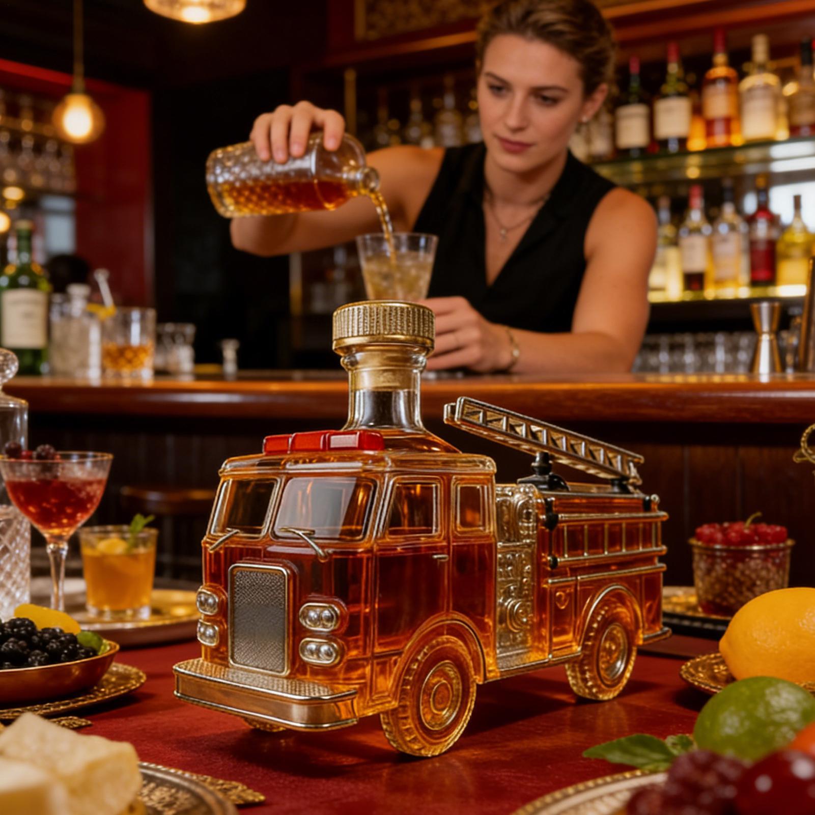 Liquor Bottle 300ml Fire Truck - огляд і ціна Home Bar And Cabinet