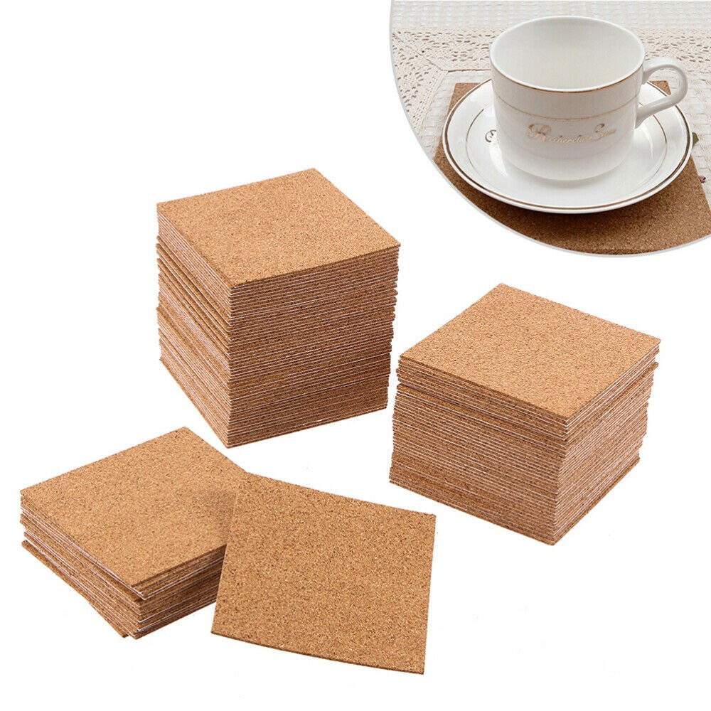 10Pcs Cork Coasters Square Cor - огляд і ціна Home Bar Supplies