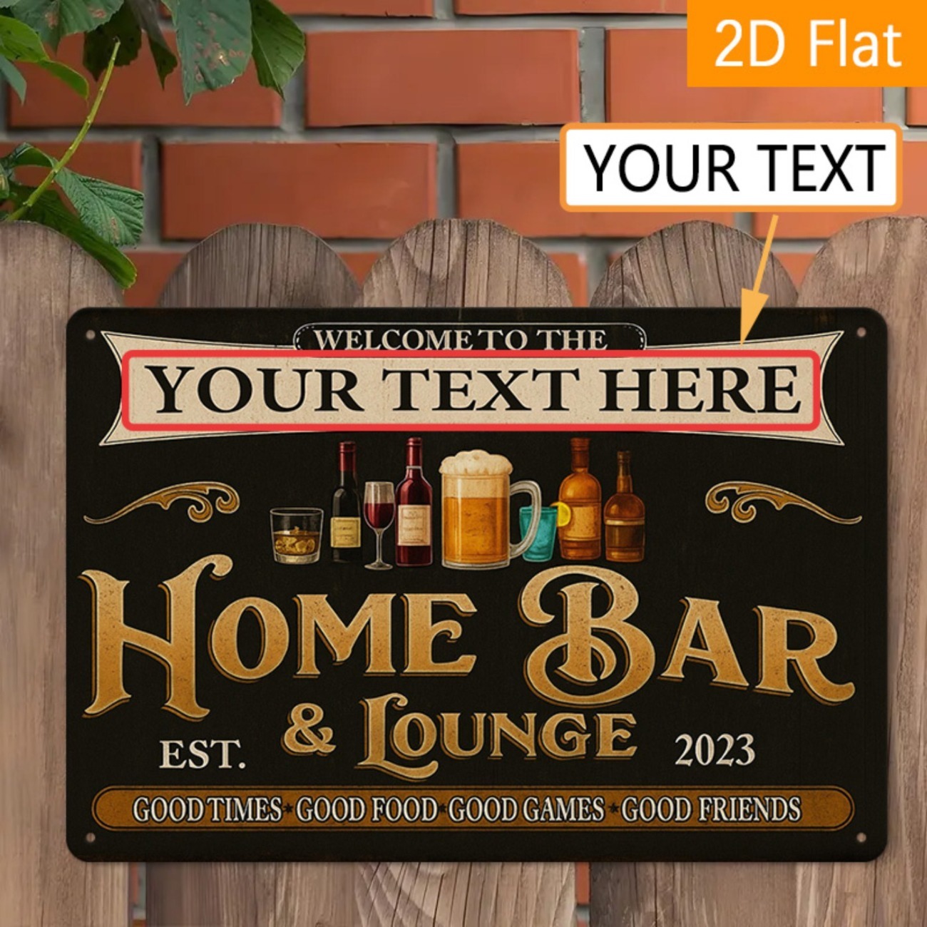 Personalized Custom Vintage Ho - огляд і ціна Home Bar Lounge