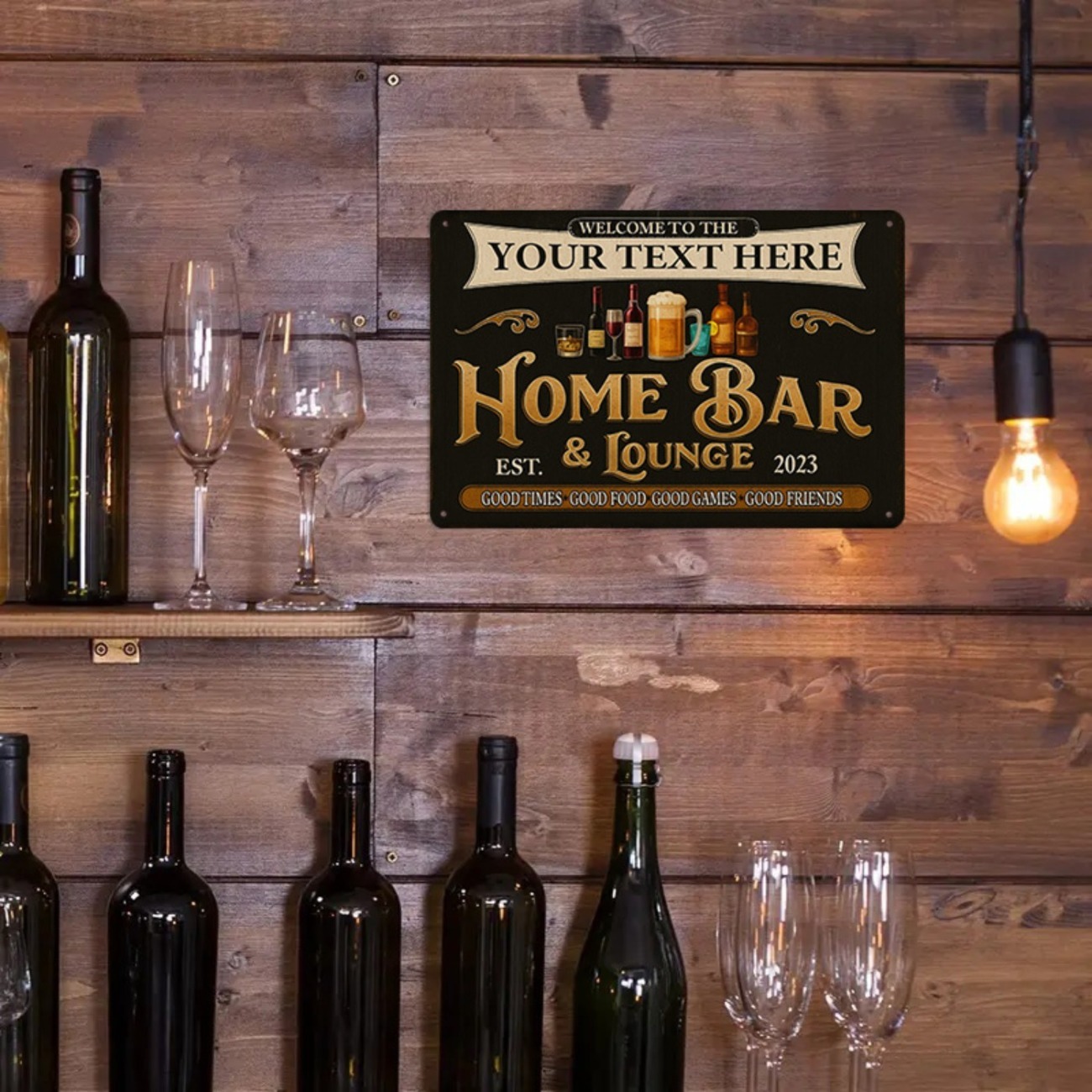 Personalized Custom Vintage Ho - огляд і ціна Home Bar Lounge