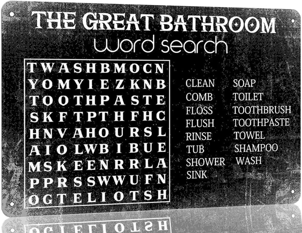 The Great Bathroom Word Search - огляд і ціна Home Bar Word