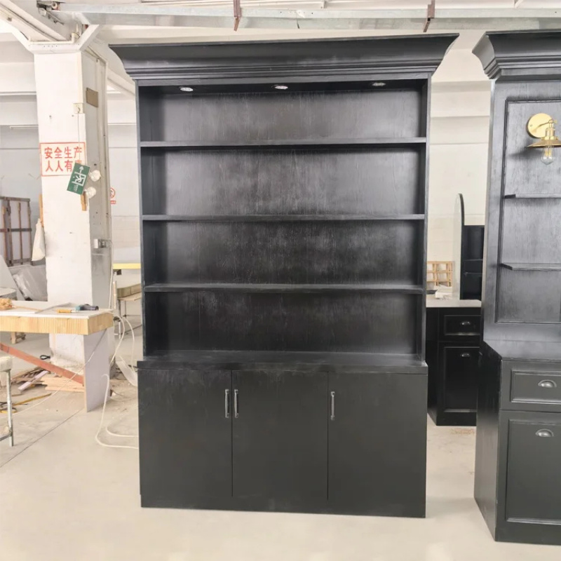 custom.Modern Black Wood Barbe - огляд і ціна Home Barbershop