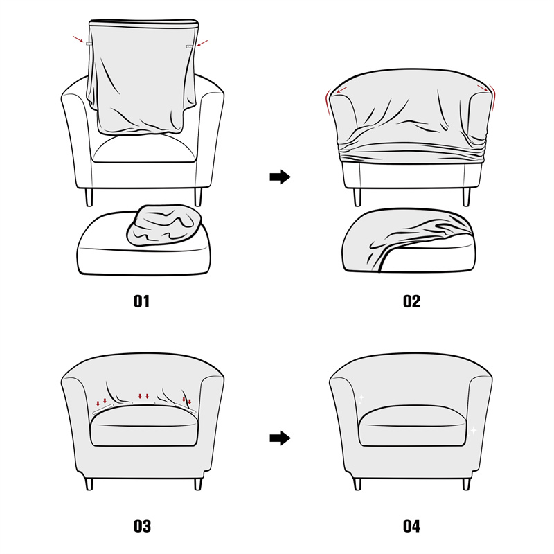 Solid Color Club Armchair Cove - огляд і ціна Home Bar Lounge
