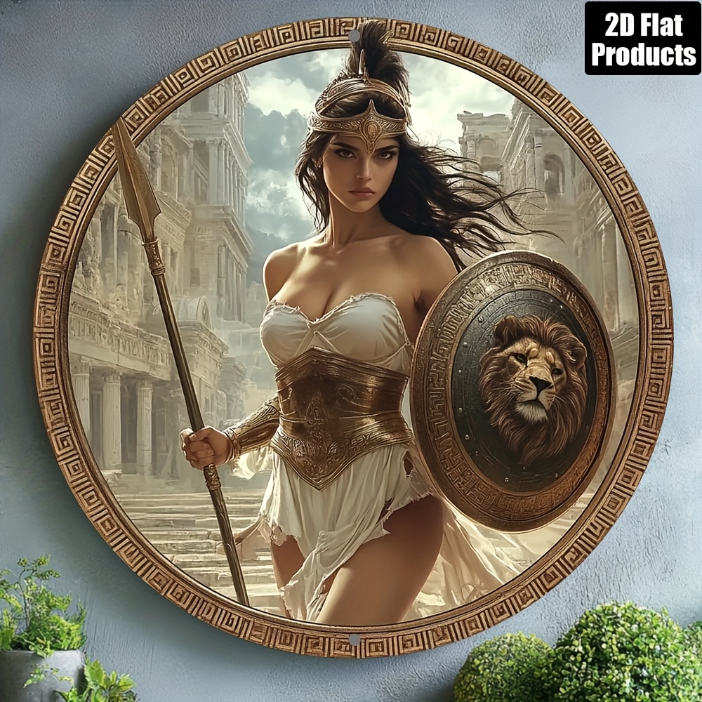 Vintage Greek Warrior Round Al - огляд і ціна Home Bar And Kitchen