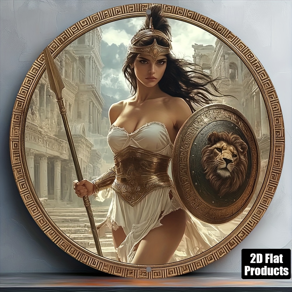 Vintage Greek Warrior Round Al - огляд і ціна Home Bar And Kitchen