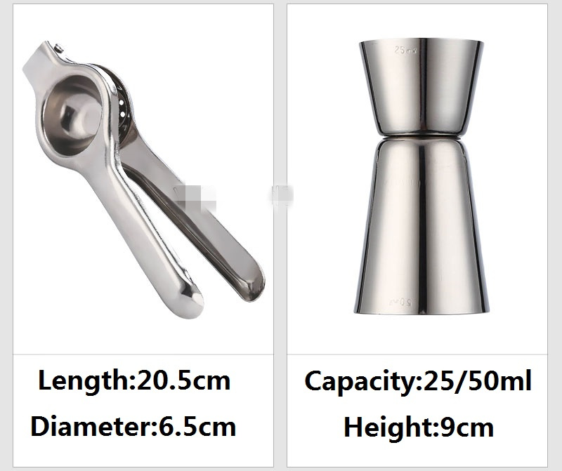 Cocktail Shaker Bar Set Stainl - огляд і ціна Boston Shaker Set