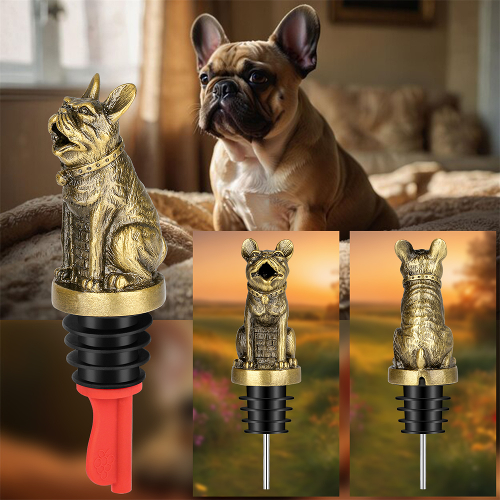 Cute French Bulldog Wine Pouer - огляд і ціна Wine Preservation Pump